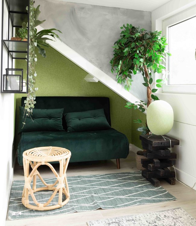 Oval Standing Lamp - Powder Green