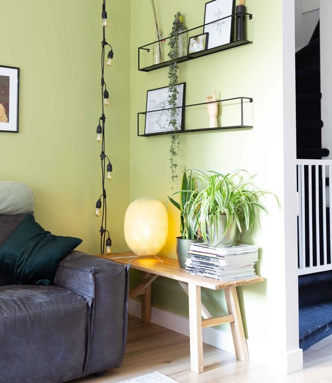 Oval Standing Lamp - Powder Green