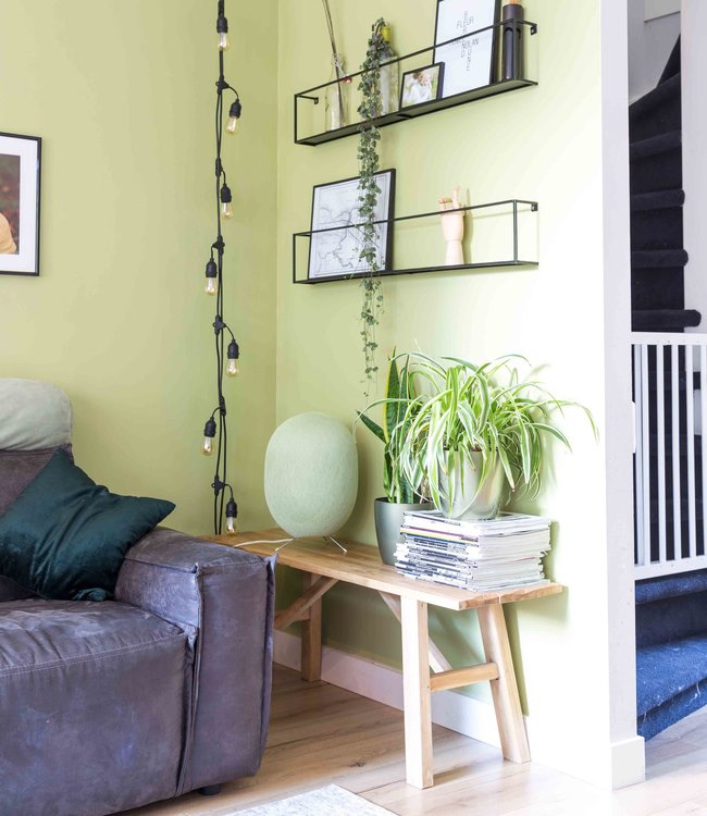 Oval Standing Lamp - Powder Green