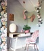 Cotton Ball Lights Regular lichtslinger roze en grijs - Pink/Grey