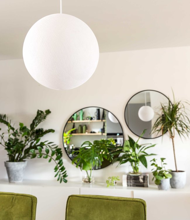 Cotton Ball Lights - Pendant Lamp Round - White