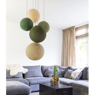Inspiration | Living Room | Five Fold Hanging Support Jungle Greens
