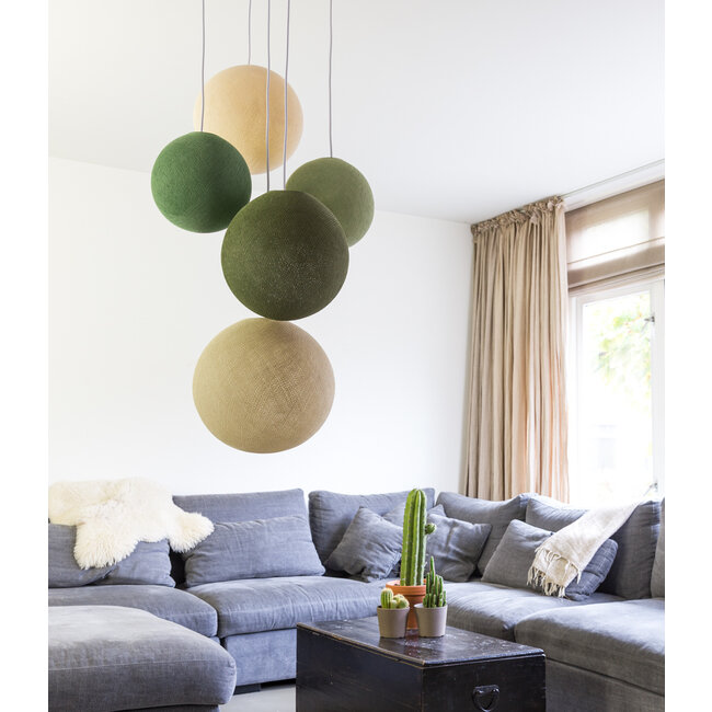 Inspiration | Living Room | Five Fold Hanging Support Jungle Greens