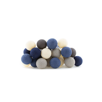 COTTON BALL LIGHTS Regular Lichtslinger - Steel Blue