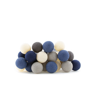 Cotton Ball Lights Regular Lichterkette - Steel Blue
