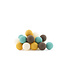 Cotton Ball Lights lichtslinger bruin en blauw - Earth