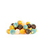 Cotton Ball Lights lichtslinger bruin en blauw - Earth