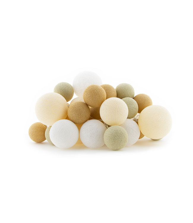 Cotton Ball Lights lichtslinger beige - Cream Party