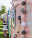 Cotton Ball Lights Regular lichtslinger roze en grijs - Pink/Grey