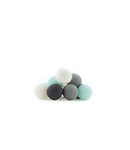 COTTON BALL LIGHTS Cotton Ball Lights Regular lichtslinger blauw - Aqua Grey