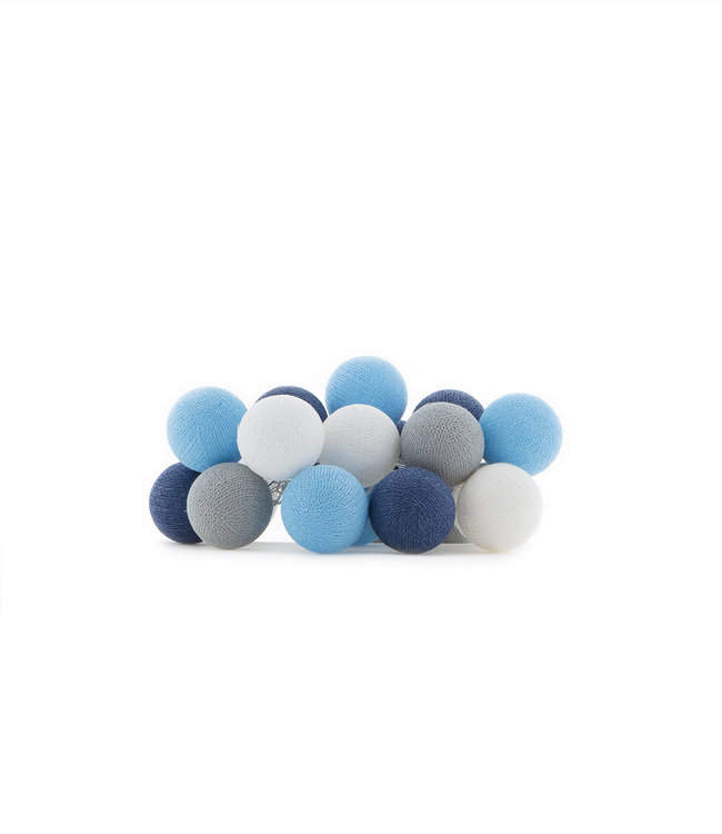 Cotton Ball Lights Regular lichtslinger blauw - Sailor Blue