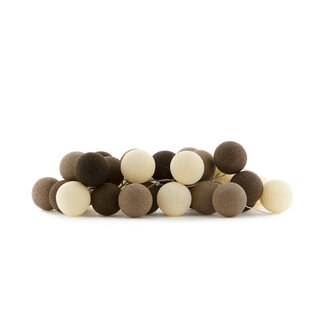 COTTON BALL LIGHTS Regular Lichtslinger - Brown