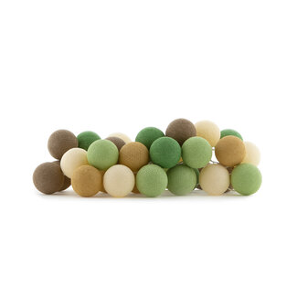 COTTON BALL LIGHTS Regular Lichtslinger - Forest Green