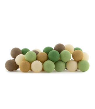 Cotton Ball Lights Regular Lichterkette - Forest Green