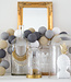 Cotton Ball Lights Regular lichtslinger - grijs en beige - Sand/Grey