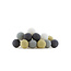 COTTON BALL LIGHTS Cotton Ball Lights Regular lichtslinger - grijs en beige - Sand/Grey