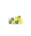 Cotton Ball Lights Regular lichtslinger geel en grijs - Yellow/Grey