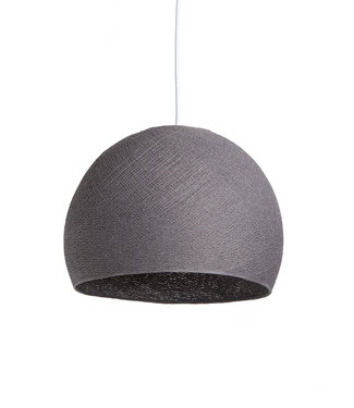 Cotton Ball Lights Hanging Lamp Three Quarter - Mid Grey