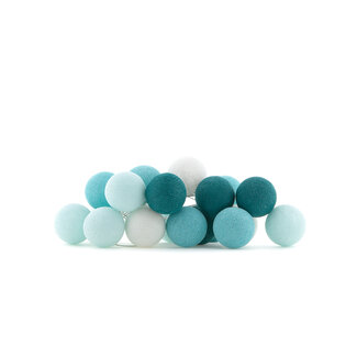 COTTON BALL LIGHTS Cotton Ball Lights Regular lichtslinger blauw - Aqua