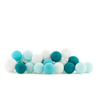 Cotton Ball Lights Regular Lichterkette - Aqua