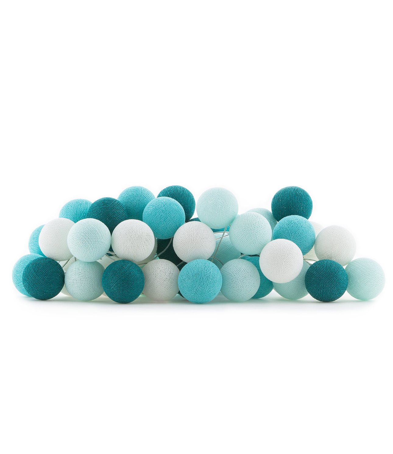 Cotton Ball Lights Regular lichtslinger blauw - Aqua