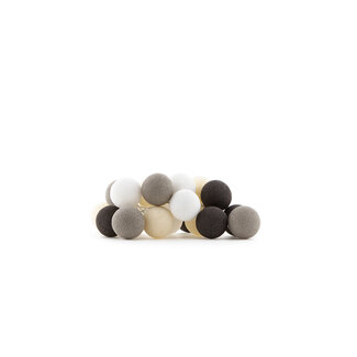 COTTON BALL LIGHTS Regular Light String - Taupe