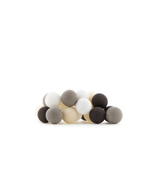 COTTON BALL LIGHTS Regular Light String - Taupe