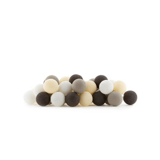 Cotton Ball Lights Regular Lichterkette - Taupe