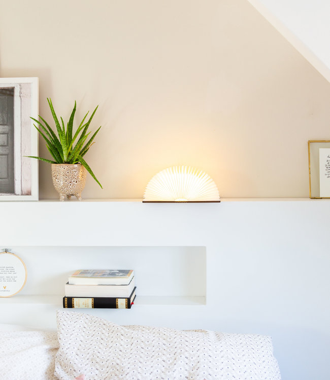 Cotton Ball Lights boek lamp bruin - Esdoorn bruin book lamp