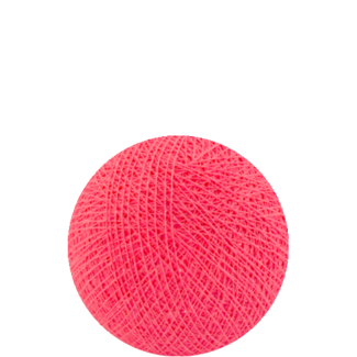 Cotton Ball Lights Indoor Coral Pink