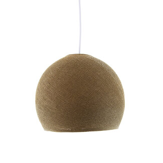 Cotton Ball Lights Haning lamp Three Quarter - Caffe Latte