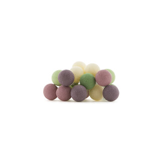 COTTON BALL LIGHTS Cotton Ball Lights Regular lichtslinger roze en groen - Forest Fruit
