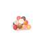 Cotton Ball Lights buiten feestverlichting roze - 20 ballen - Roza viejo