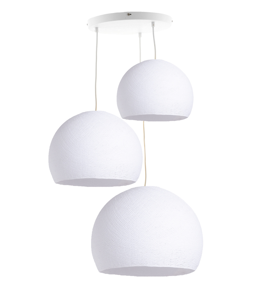 Drievoudige hanglamp - Driekwart White