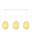 Cotton Ball Lights Drievoudige hanglamp balk - Oval Powder Green