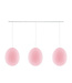 Triple Hanging Lamp Ceiling - Oval Light Pink