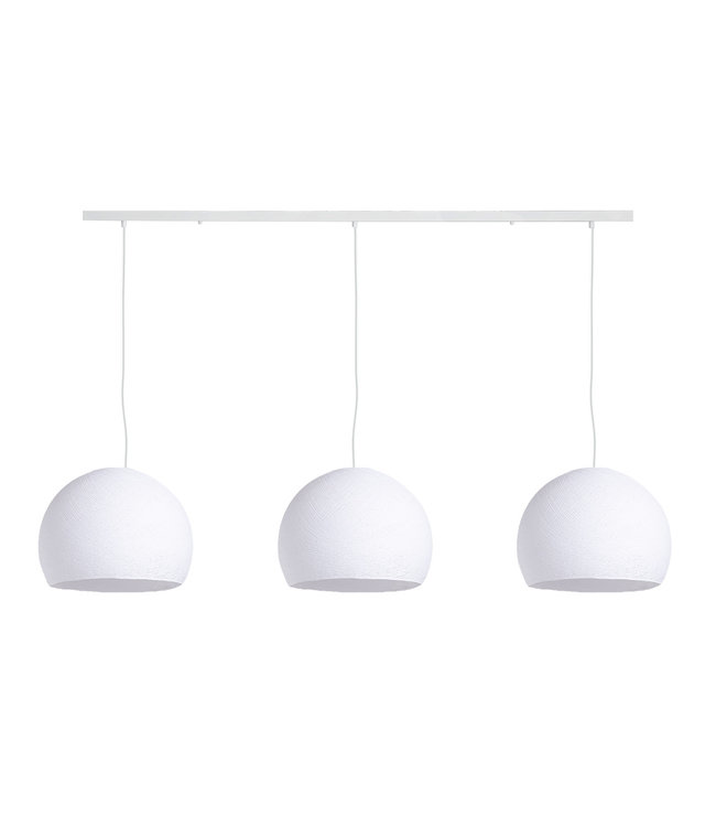 Triple Hanging Lamp Ceiling - Three Quarter White
