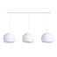 Cotton Ball Lights Dreifach Pendelleuchte (am Balken) - Drei Vierteln White