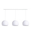 Cotton Ball Lights Drievoudige hanglamp balk - Driekwart White