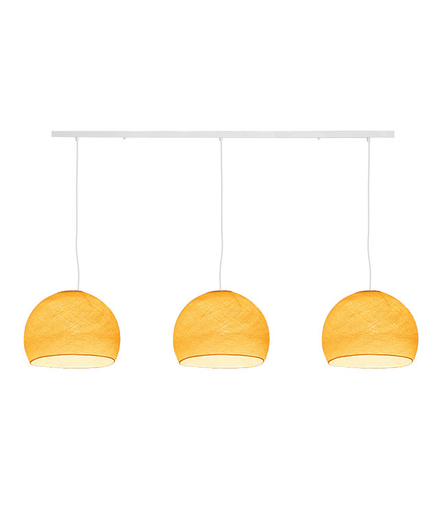 Triple Hanging Lamp Ceiling - Three Quarter White