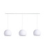 Cotton Ball Lights Drievoudige hanglamp balk - Driekwart White