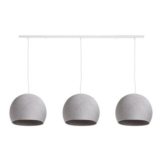 COTTON BALL LIGHTS Triple Hanging Lamp Ceiling - Three Quarter Stone