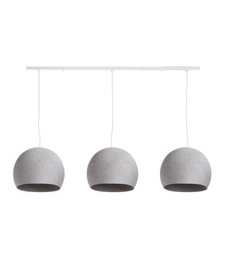 COTTON BALL LIGHTS Dreifach Pendelleuchte (am Balken) - Drei Vierteln Stone