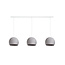 Triple Hanging Lamp Ceiling - Three Quarter Stone