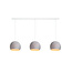 Triple Hanging Lamp Ceiling - Three Quarter Stone