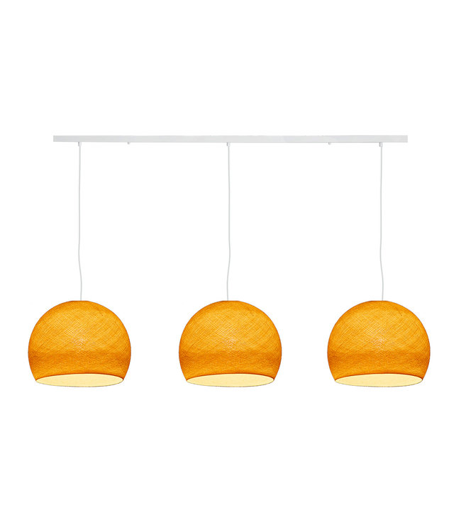 Cotton Ball Lights Dreifach Pendelleuchte (am Balken) - Drei Vierteln Shell