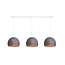 Triple Hanging Lamp Ceiling - Three Quarter Mid Grey