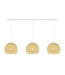 Cotton Ball Lights Drievoudige hanglamp balk - Driekwart Cream