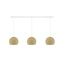 Cotton Ball Lights Drievoudige hanglamp balk - Driekwart Cream
