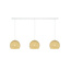 Cotton Ball Lights Drievoudige hanglamp balk - Driekwart Cream